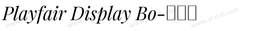 Playfair Display Bo字体转换